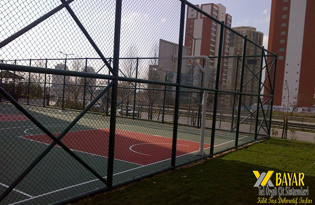 Bursa basketbol sahası tel örgü