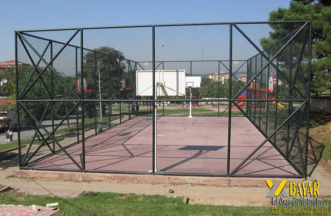 bursa basketbol sahası tel örgü sistemleri