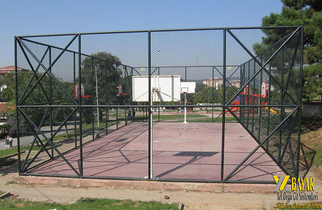 basketbol sahası tel örgü sistemleri